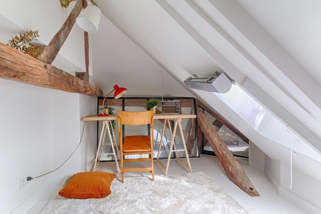 Mykeypers - Fantastic Designed Parisan Loft 2Br/6P- Le Marais Apartman Kültér fotó
