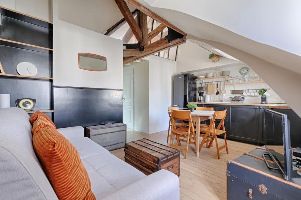 Mykeypers - Fantastic Designed Parisan Loft 2Br/6P- Le Marais Apartman Kültér fotó